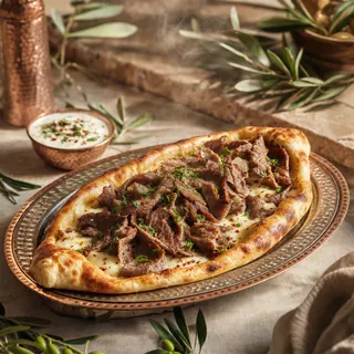 Gyro with Mozzarella Pide